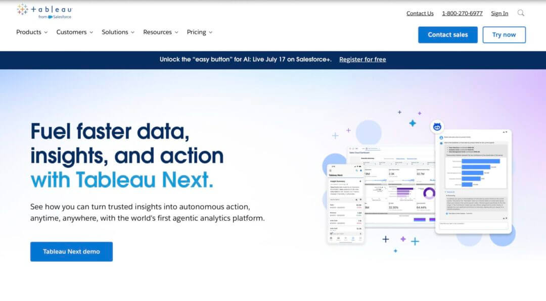 Best Sales Analytics Software for E-Commerce: Tableau